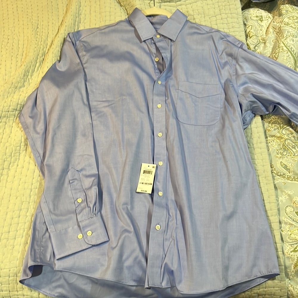 New Club Room Mens Dress Shirt Light Blue
